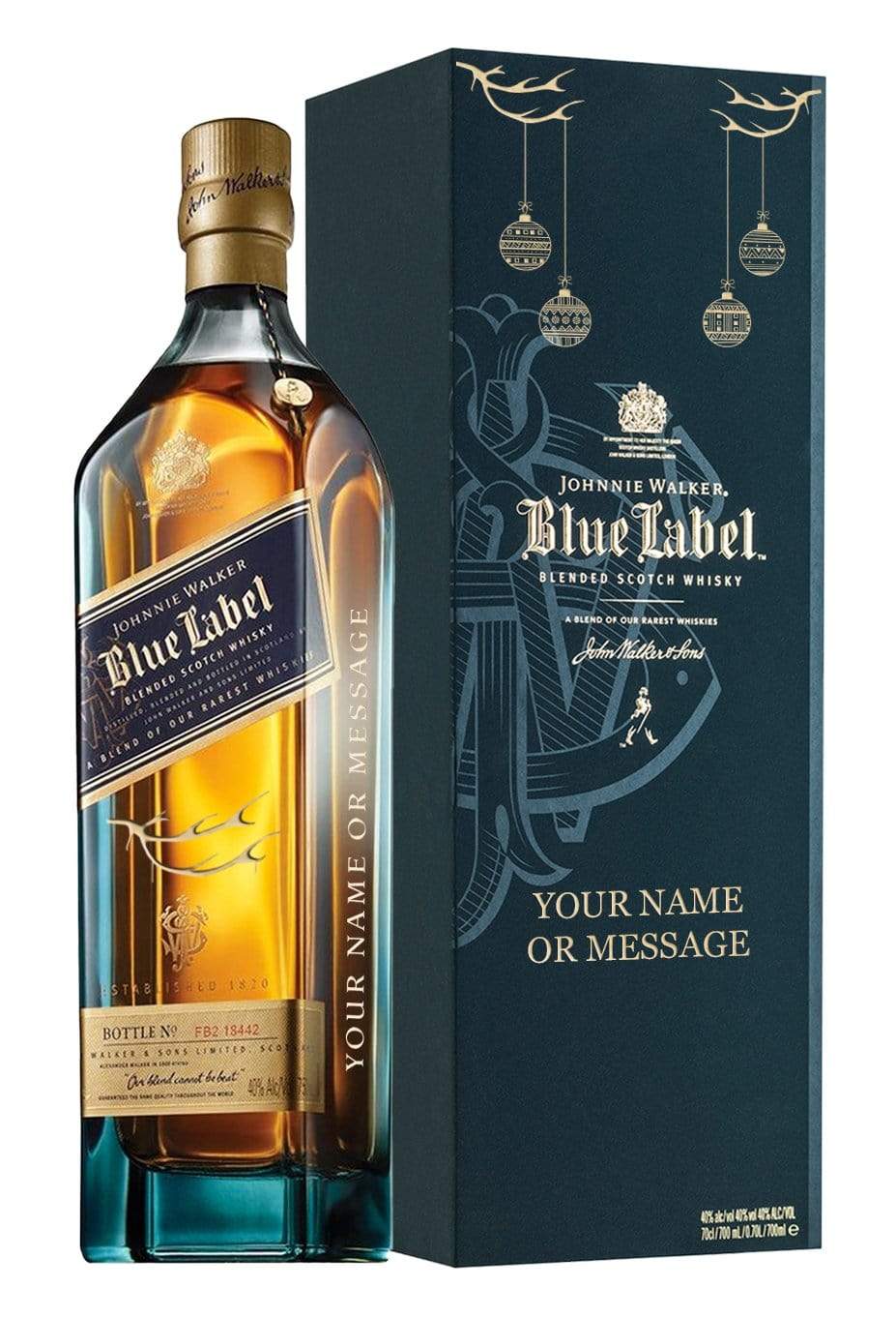 Collection - Christmas Personalised Johnnie Walker Blue Festive Edition JOHNNIE WALKER