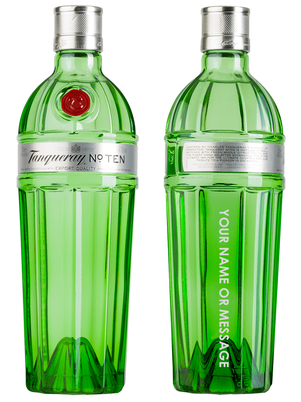 Personalised Tanqueray No. Ten bottle