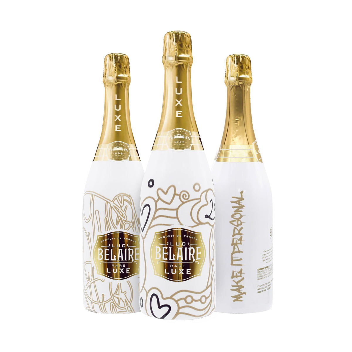 Personalised Luc Belaire Luxe Sparkling Wine bottle Custom sparkling Personalised Luc Belaire Luxe Sparkling Wine bottle Custom sparkling