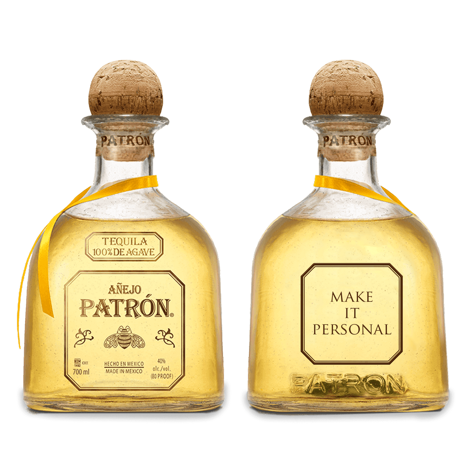 Personalised Patron bottle Special Edition Tequila bottle INKD
