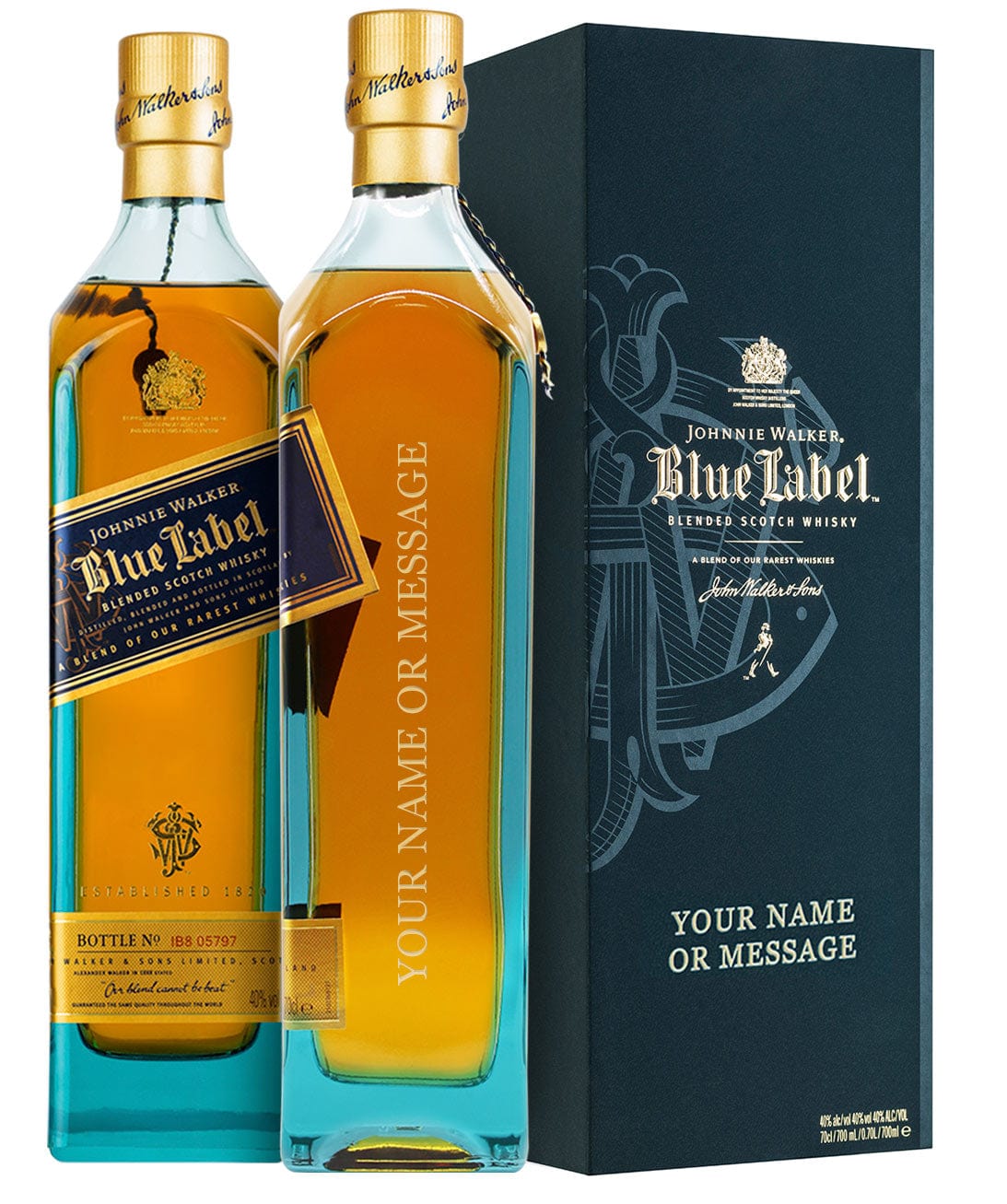 Signature - Whisky PERSONALISED JOHNNIE WALKER BLUE LABEL BOTTLE JOHNNIE WALKER